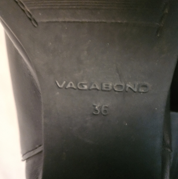 Vagabond Black Marja Ankle Slip On Boots 100%Leather Design Sz 36 / 6 US - Picture 8 of 12